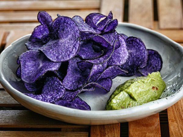 chips bio de pomme de terre violette 100g