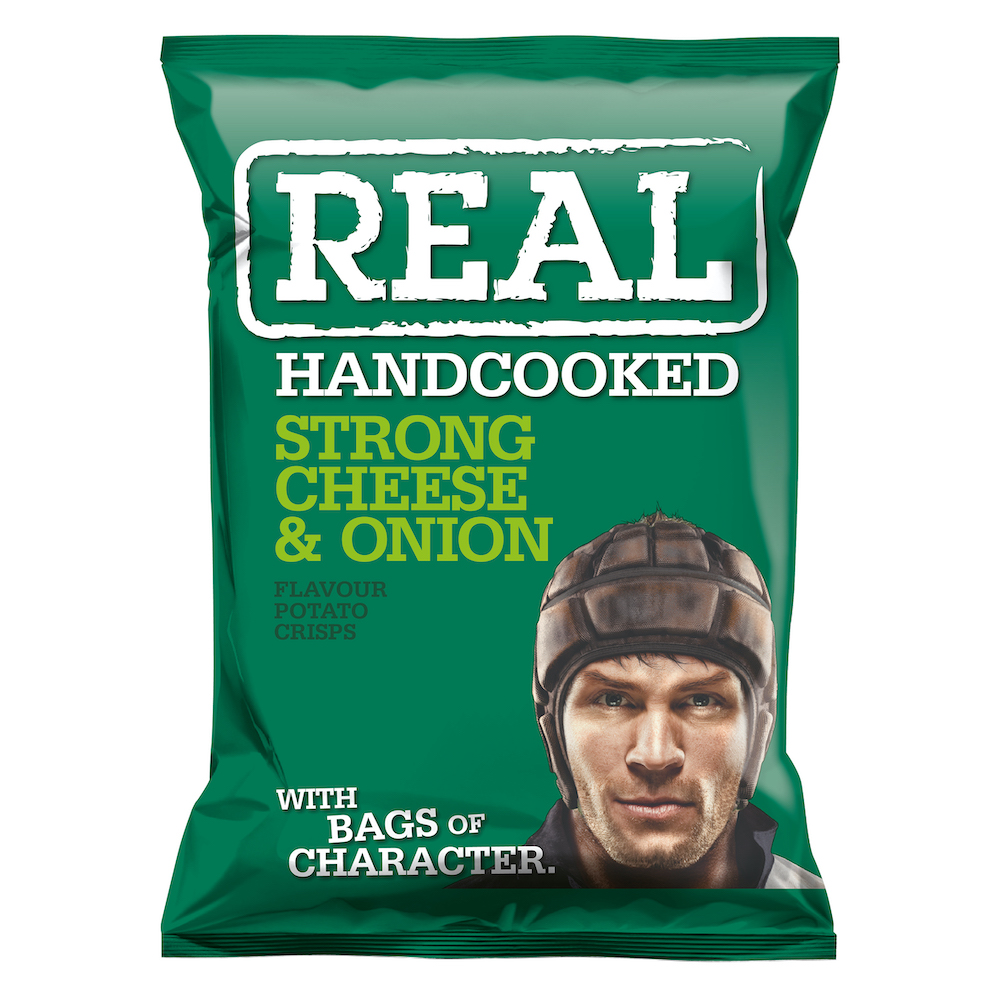 chips cheese &amp; onion 35g Real Crisps