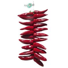 corde de piments d'espelette séchés