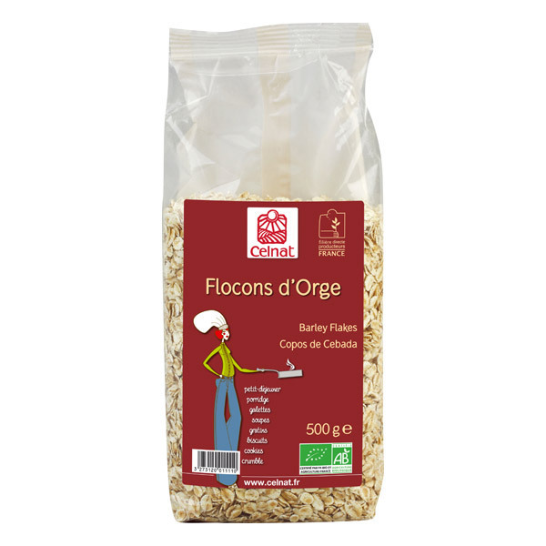 flocons d'orge bio 500g Celnat