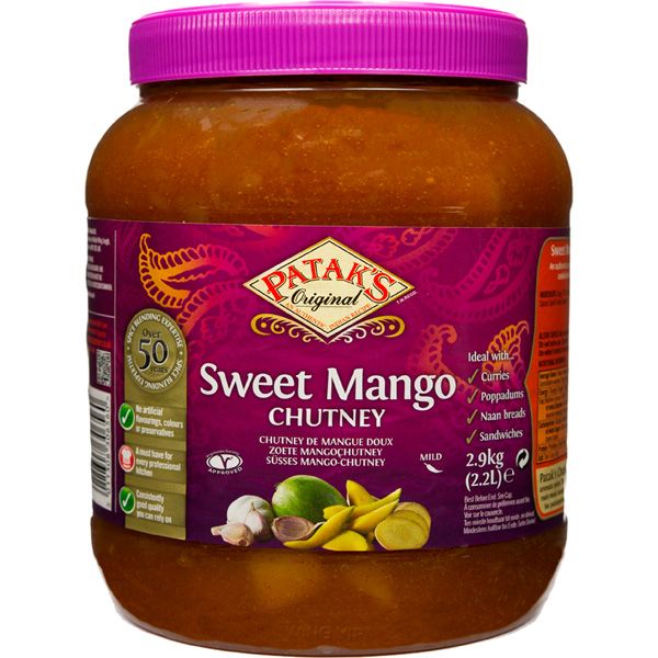 chutney de mangue doux 2.5kg