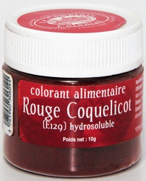 [MO-CCCOLHYRROUGE10G] colorant hydrosoluble rouge coquelicot 10g
